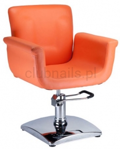 Fotel fryzjerski ELIO pomarańczowy BD-1038