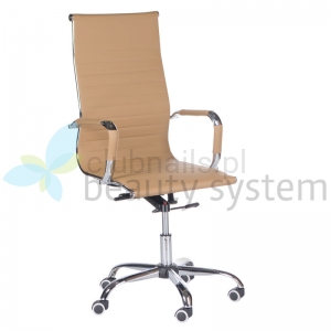 Ergonomiczny fotel biurowy BX-2035 Kremowy