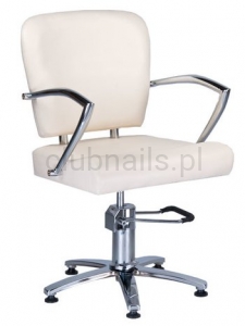 Fotel fryzjerski LIVIO kremowy BD-1003