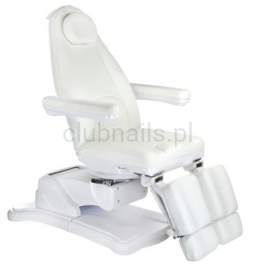 Elektryczny fotel kosmetyczny BR-6672A Biały
