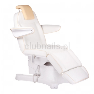 Elektryczny fotel kosmetyczny Napoli BG-207A biały