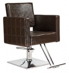 Fotel fryzjerski Leone brązowy BM-297