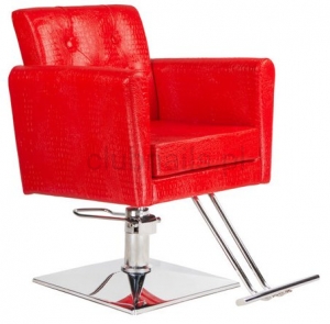 Fotel fryzjerski Lorenzo czerwony BM-291