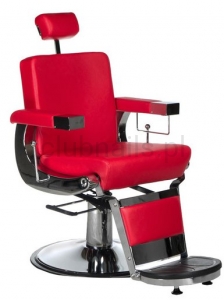 Fotel fryzjerski LUMBER BD-2121 czerwony