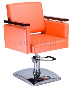 Fotel fryzjerski MILO pomarańczowy BD-1123
